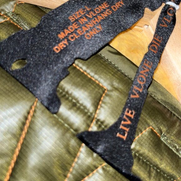 Vlone Green Quilted Jacket SZ L **FINAL DROP** - Picture 2 of 5
